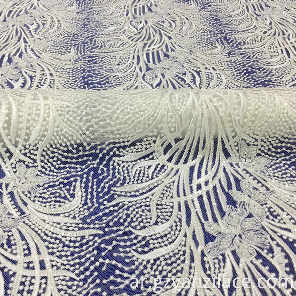 High Quality Heavy Beaded Embroidered Lace